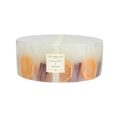 Stoneglow Seasonal Collection - Cinnamon & Orange – Scented Candle 5 Wick Pillar