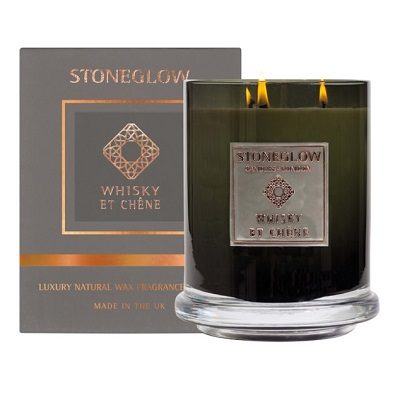 Stoneglow Whisky et Chene Scented Candle - Large